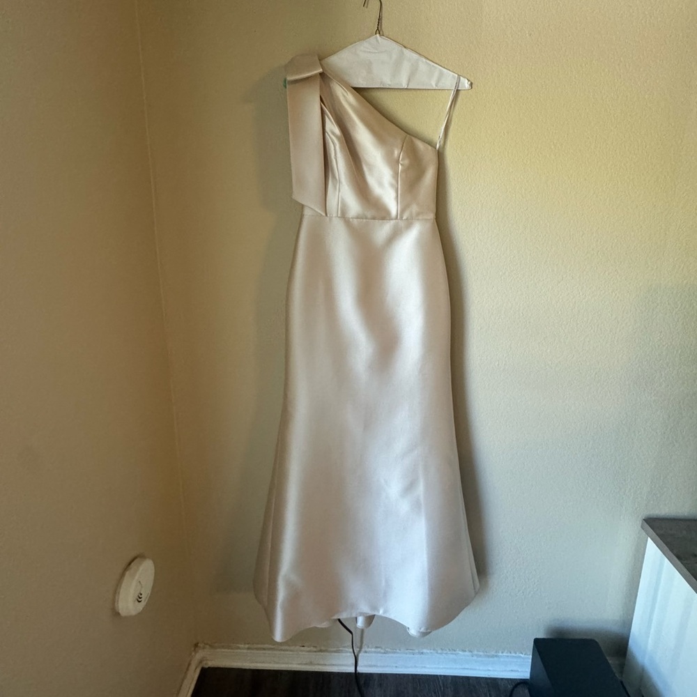 Alfred Sung bridesmaid dress- Champagne